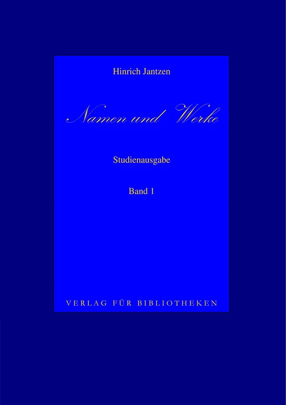Namen und Werke 1