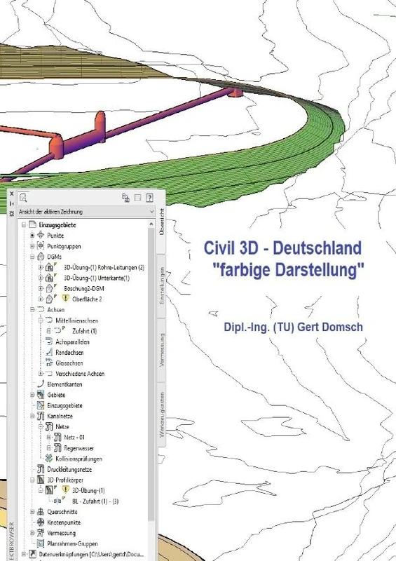 Civil 3D-Deutschland farbige Darstellung