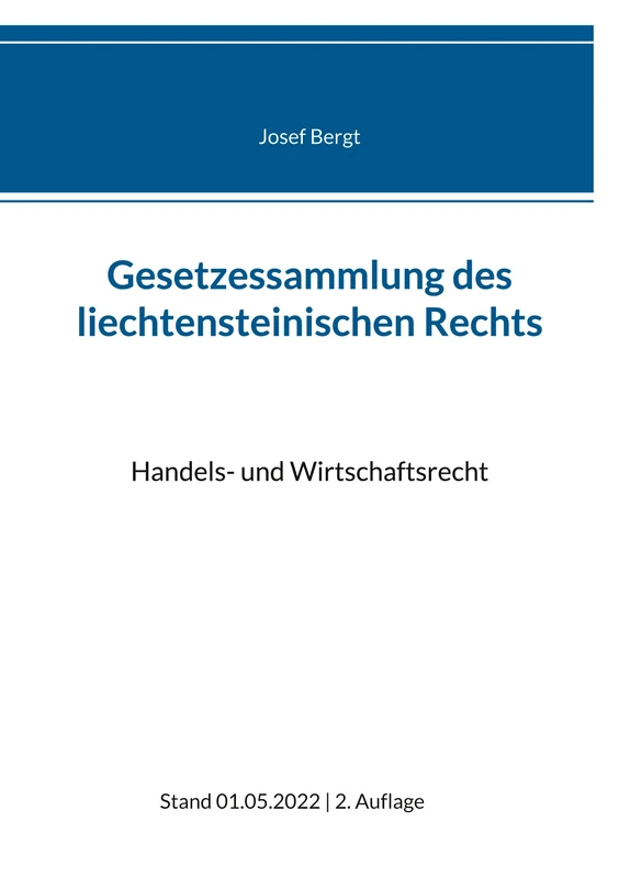 Gesetzessammlung des liechtensteinischen Rechts: Handels- und Wirtschaftsrecht: 3 - Image 1