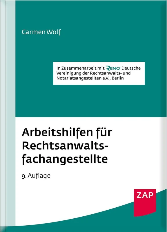 Arbeitshilfen für Rechtsanwaltsfachangestellte: Formulare, Checklisten und Muster für praktische Büroabläufe - Image 1