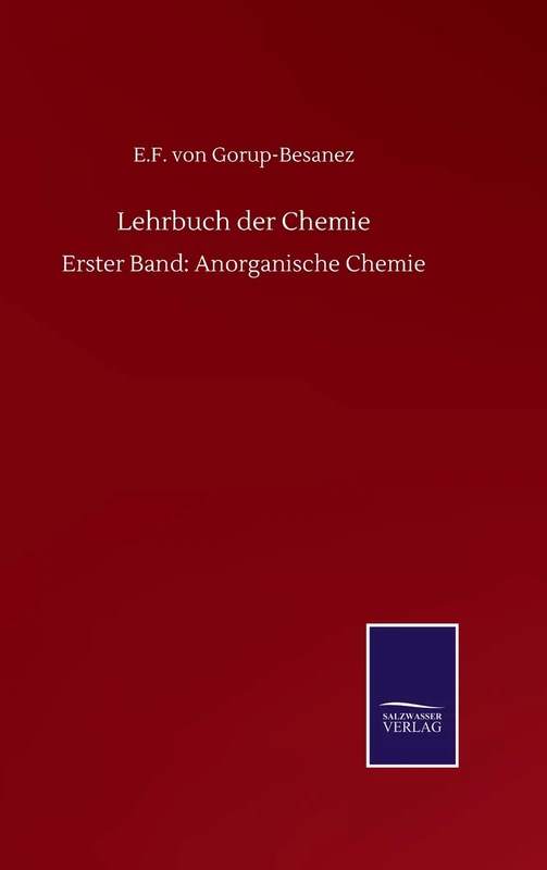Lehrbuch der Chemie: Erster Band: Anorganische Chemie - Image 1