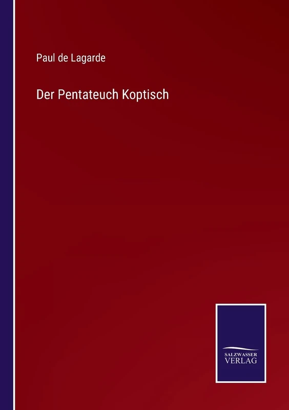 Der Pentateuch Koptisch
