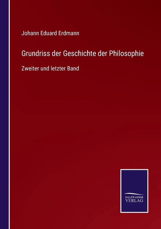 Grundriss der Geschichte der Philosophie: Zweiter und letzter Band - Image 1