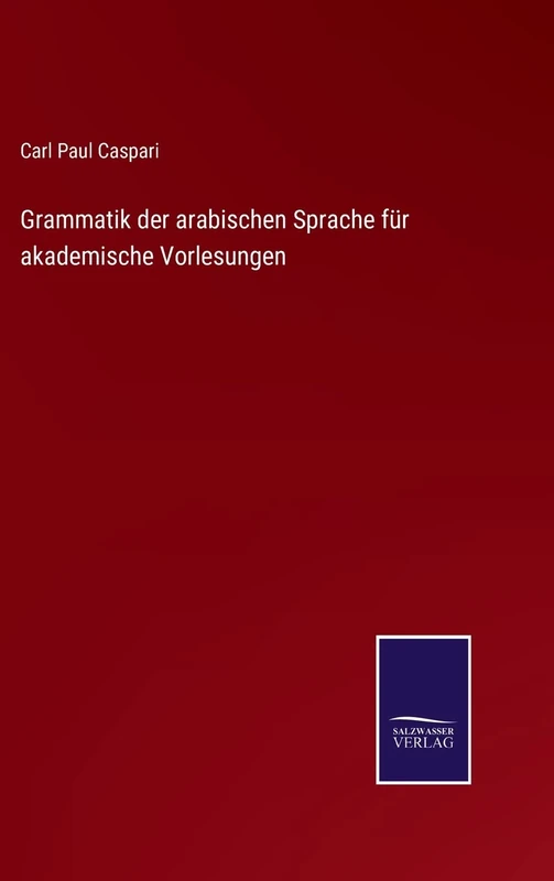 Grammatik der arabischen Sprache für akademische Vorlesungen - Image 1