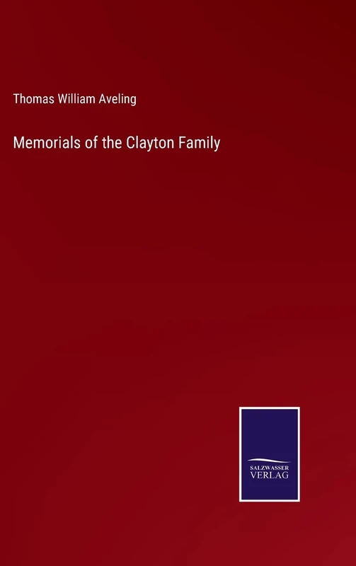 Memorials of the Clayton Family - Image 1