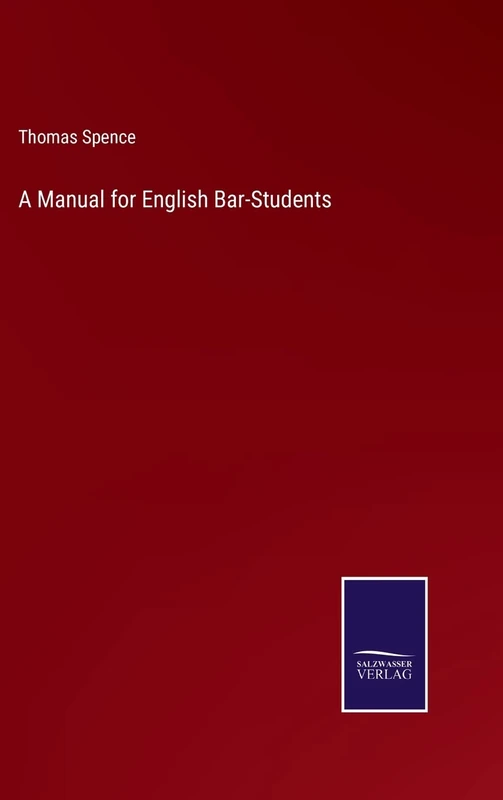 A Manual for English Bar-Students