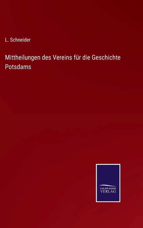Mittheilungen des Vereins für die Geschichte Potsdams