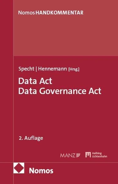 Data Act. Data Governance Act: DA, DGA: Handkommentar