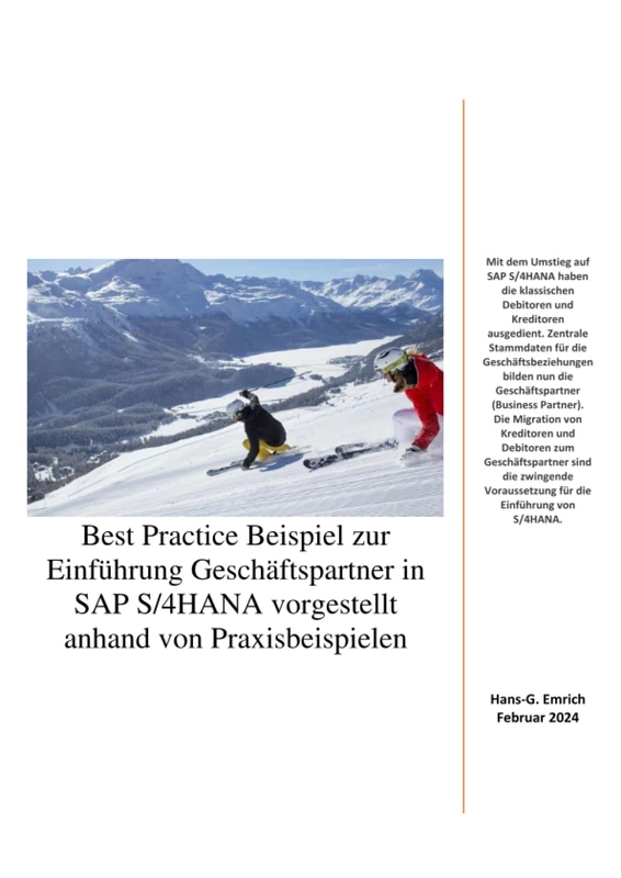 Best Practice Beispiel zur Einführung Geschäftspartner in SAP S/4HANA vorgestellt anhand von Praxisbeispielen: SAP Business Partner Vorstellung mit Best Practice Beispiel - Image 1