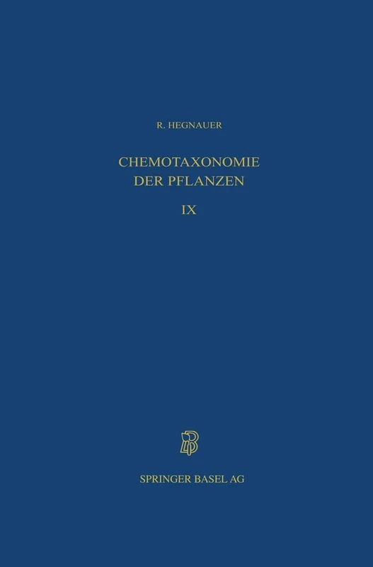 Chemotaxonomie der Pflanzen: Eine Übersicht über die Verbreitung und die systematische Bedeutung der Pflanzenstoffe: 31 (Lehrbücher und Monographien aus dem Gebiete der exakten Wissenschaften, 31)