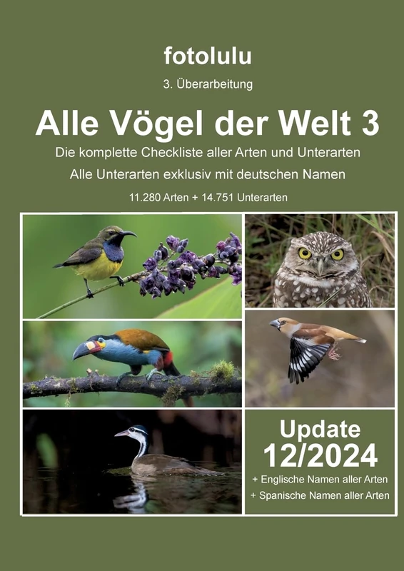 Alle Vögel der Welt 3: Die komplette Checkliste aller Vogelarten und Unterarten der Welt - Image 1