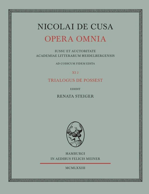 Meiner Felix Verlag Nicolai de Cusa Opera omnia - Books