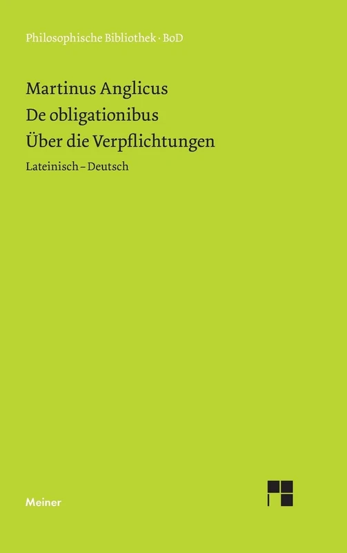 Über die Verpflichtungen. De obligaionibus.: Lateinisch-deutsch
