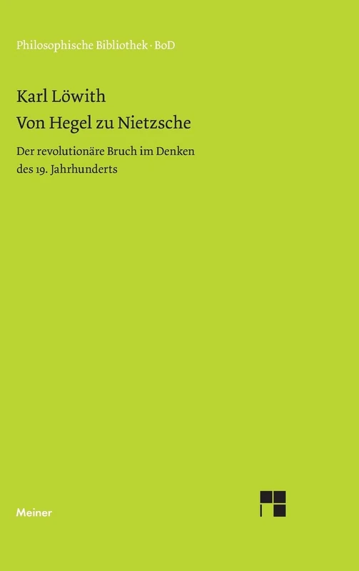 Von Hegel Zu Nietzche: Der revolutionäre Bruch im Denken des 19. Jahrhunderts