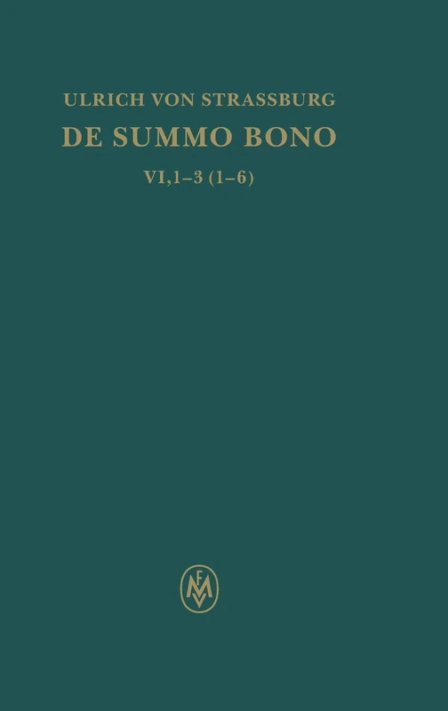 De summo bono. Kritische lateinische Edition: lib. 6. tract. 1-3,6