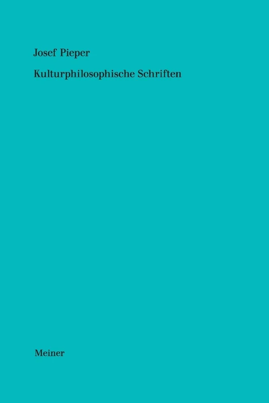 Werke / Kulturphilosophische Schriften - Image 1