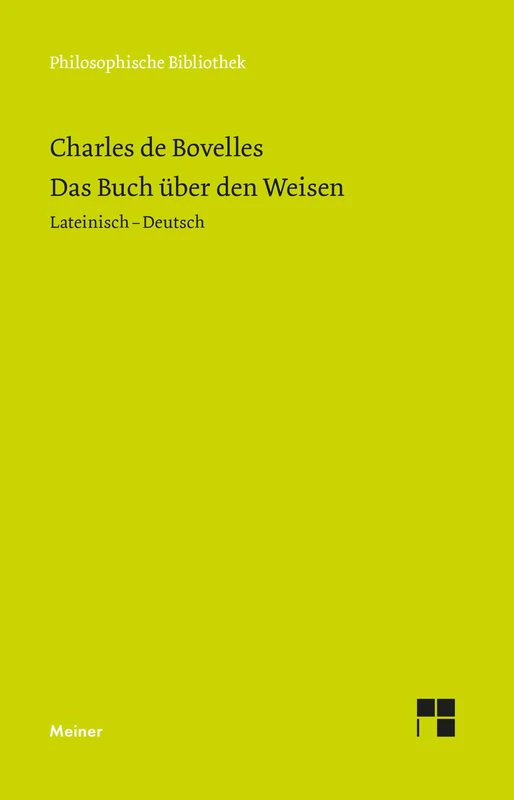 Das Buch über den Weisen: Lateinisch-Deutsch