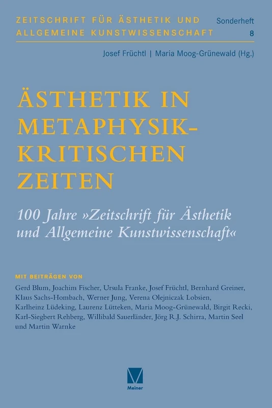Ästhetik in metaphysikkritischen Zeiten: 100 Jahre - Image 1