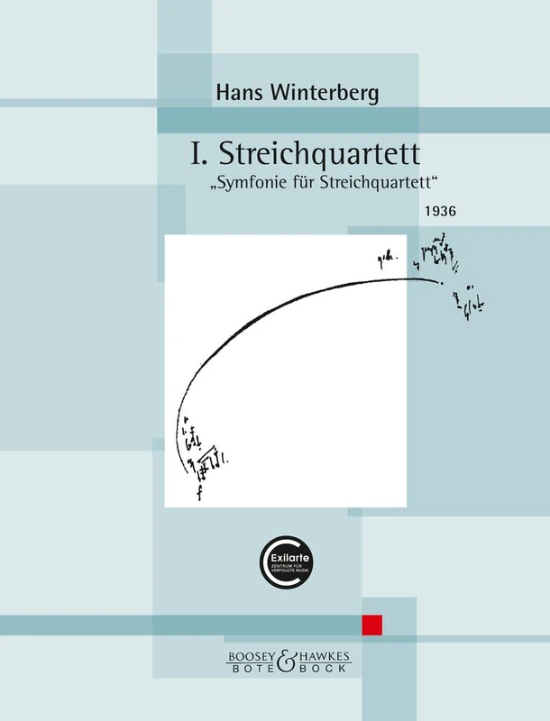 Winterberg: 1. String Quartet: Symphony for String Quartet Score and Parts: „Symfonie für Streichquartett“. string quartet. Partition et parties.