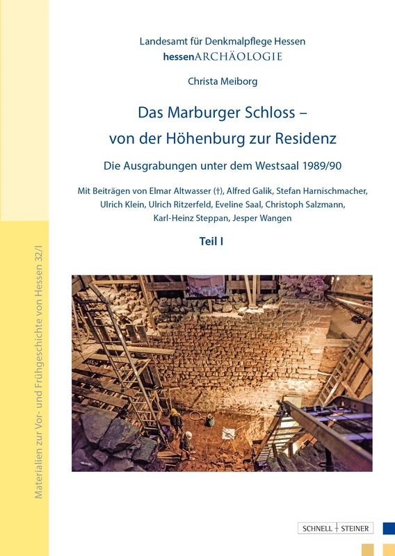 Das Marburger Schloss - von der Höhenburg zur Residenz (2 Bände im Set): Die Ausgrabungen unter dem Westsaal 1989/90 - Image 1