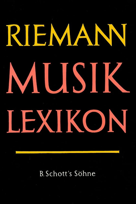Riemann Musiklexikon Band 3: Sachteil A-Z