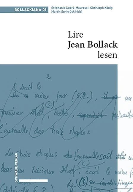 Lire Jean Bollack - Jean Bollack Lesen