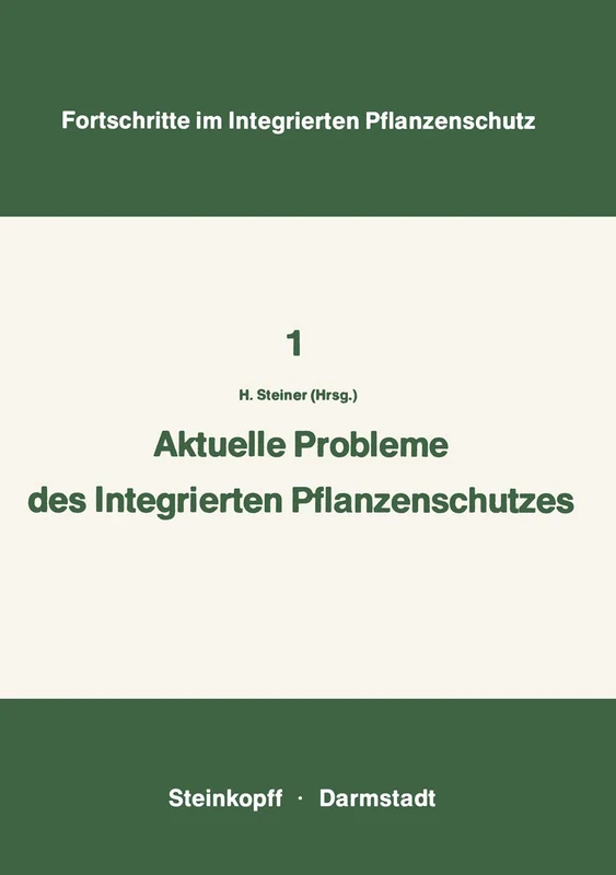 Aktuelle Probleme im Integrierten Pflanzenschutz: Vorträge der 2. Sitzung des Arbeitskreises „Integrierten Pflanzenschutz“ der Deutschen ... im Integrierten Pflanzenschutz, 1) - Image 1