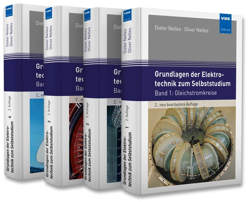 Grundlagen der Elektrotechnik zum Selbststudium (Set): Set bestehend aus: Band 1: Gleichstromkreise, Band 2: Elektrische Felder, Band 3: Magnetische Felder und Band 4: Wechselstromkreise - Image 1