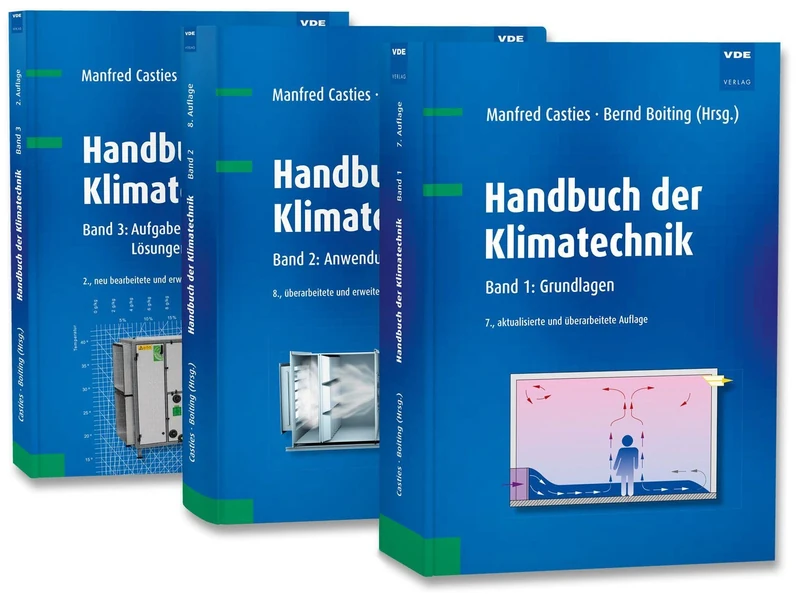 Handbuch der Klimatechnik (Set): Set bestehend aus: Band 1: Grundlagen, Band 2: Anwendungen, Band 3: Aufgaben und Übungen