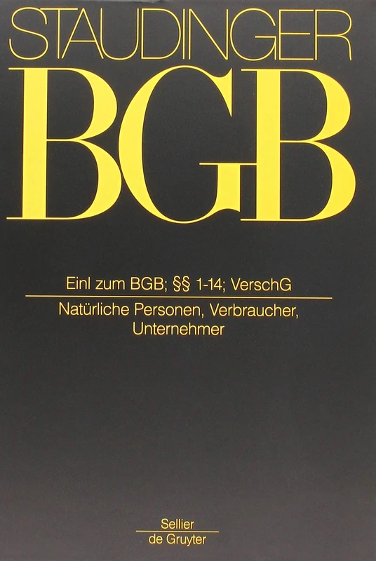 Einleitung Zum Bgb - 1-14 - Verschg