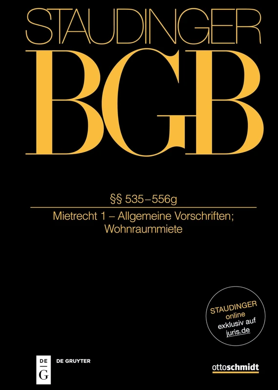 §§ 535-556g: (Mietrecht 1 - Allgemeine Vorschriften; Wohnraummiete) - Image 1