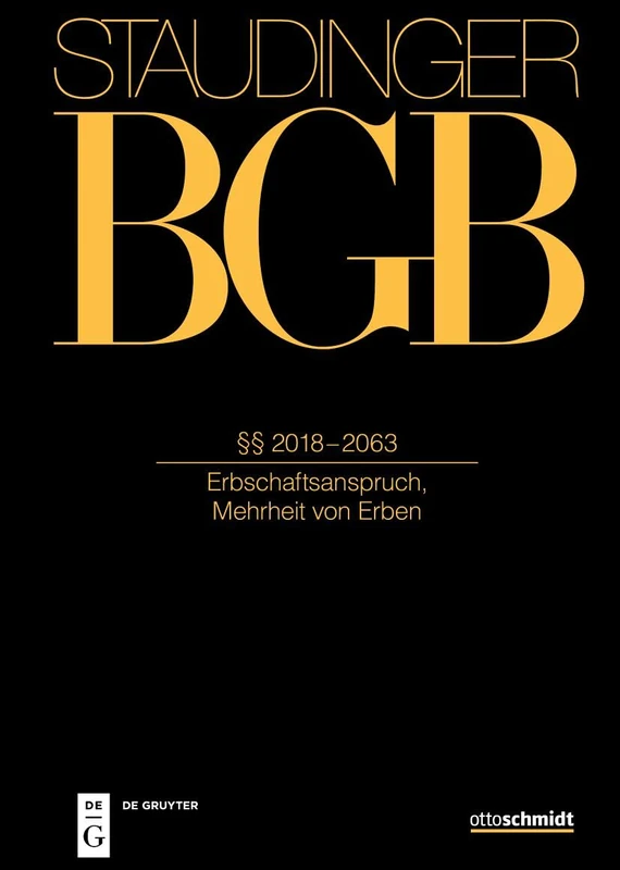 §§ 2018-2063: (Erbschaftsanspruch, Mehrheit Von Erben)