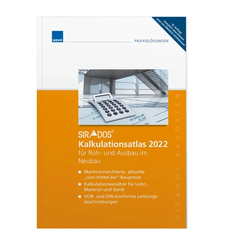 SIRADOS Kalkulationsatlas 2022 - Roh- und Ausbau im Neubau