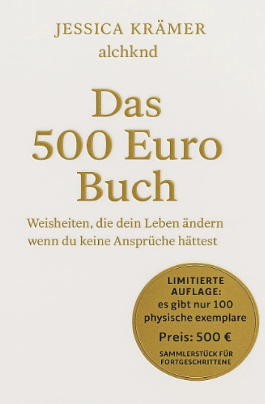 Das 500 Euro Buch: Weisheiten, die dein Leben ändern könnten (wenn du keine Ansprüche hättest