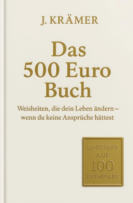 Das 500 Euro Buch: Weisheiten, die dein Leben ändern könnten - wenn du keine Ansprüche hättest - Image 1