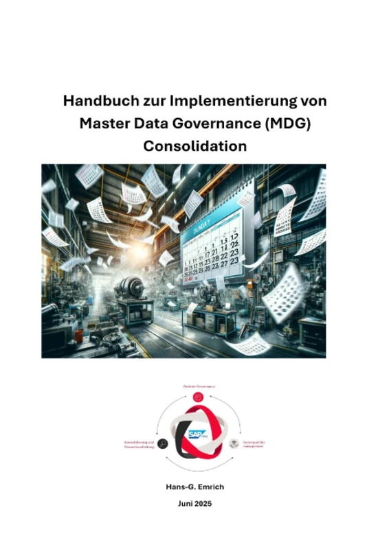 Handbuch zur Implementierung von SAP Master Data Governance (MDG) Consolidation: SAP MDG Consolidation - Best Practices Handbuch - Material – (MDG-M)
