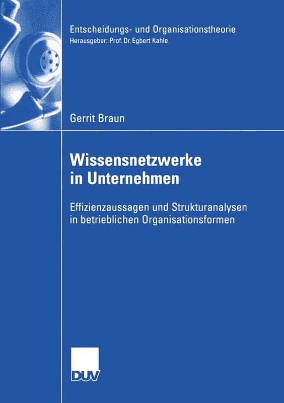 Wissensnetzwerke in Unternehmen: Effizienzaussagen und Strukturanalysen in betrieblichen Organisationsformen (Entscheidungs- und Organisationstheorie)