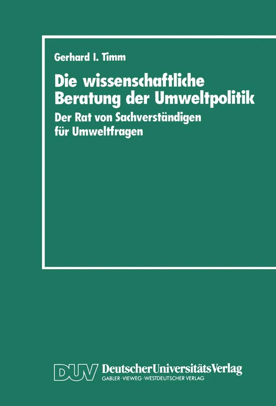 Die wissenschaftliche Beratung der Umweltpolitik: Der Rat von Sachverständigen für Umweltfragen - Image 1