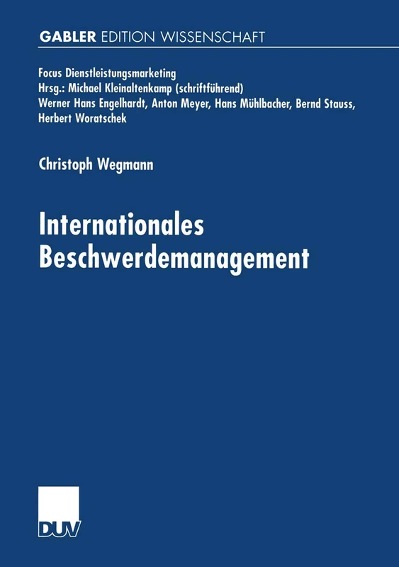 Internationales Beschwerdemanagement (Fokus Dienstleistungsmarketing) - Image 1