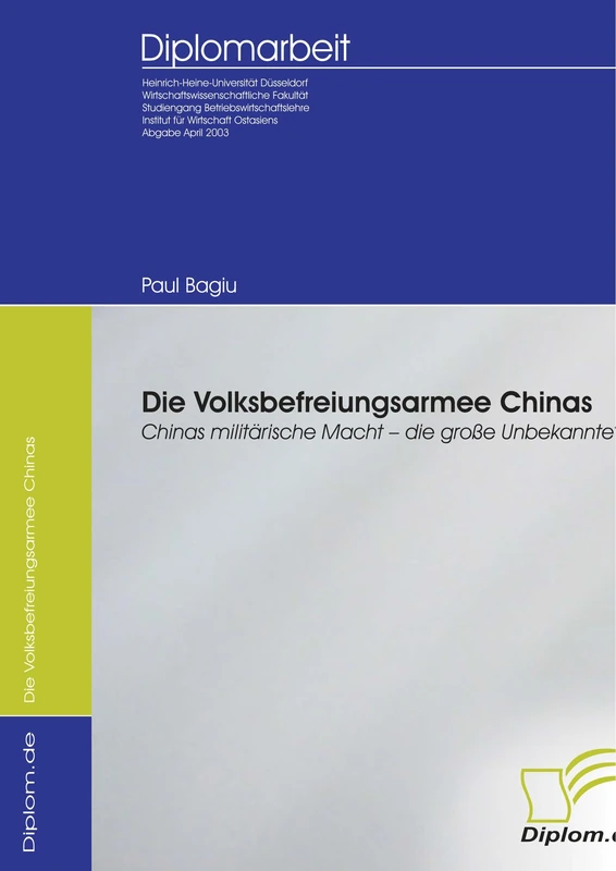 Die Volksbefreiungsarmee Chinas: Chinas militärische Macht - die große Unbekannte? - Image 1