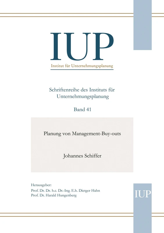 Planung von Management-Buy-outs