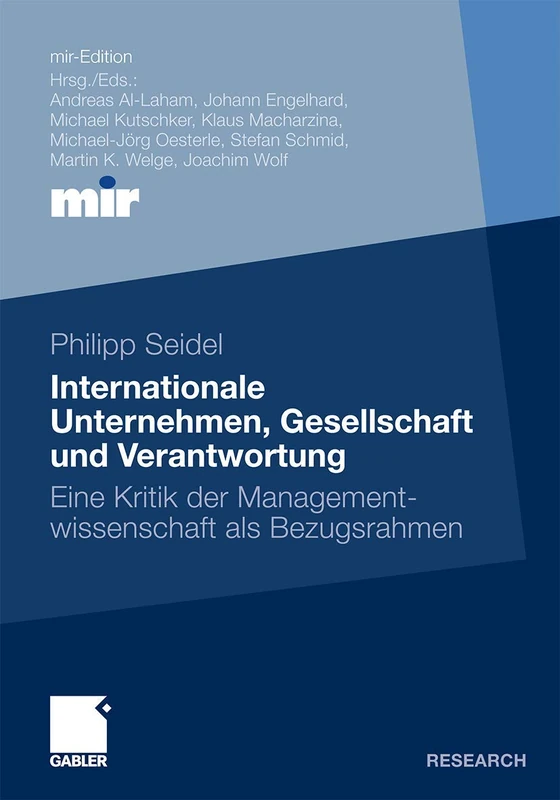 Internationale Unternehmen, Gesellschaft und Verantwortung: Eine Kritik der Managementwissenschaft als Bezugsrahmen (mir-Edition) - Image 1