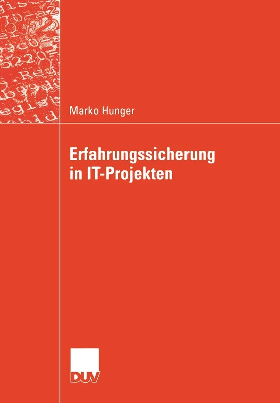 Erfahrungssicherung in IT-Projekten (Wirtschaftsinformatik / DUV Wirtschaftsinformatik) (German Edition) - Image 1