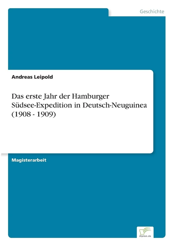 Das erste Jahr der Hamburger Südsee-Expedition in Deutsch-Neuguinea (1908 - 1909) - Image 1