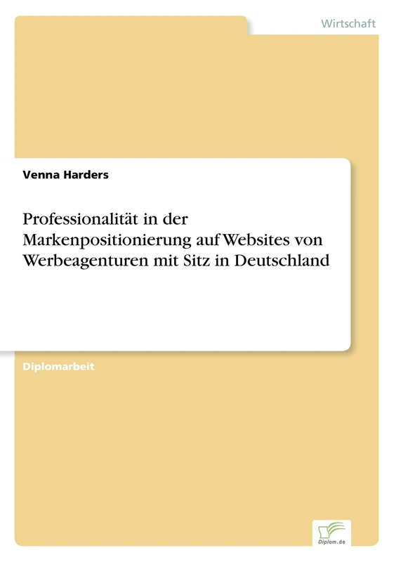 Professionalität in der Markenpositionierung auf Websites von Werbeagenturen mit Sitz in Deutschland