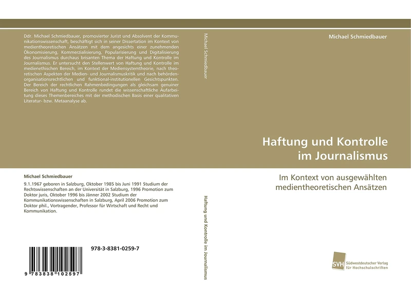 Haftung und Kontrolle im Journalismus: Im Kontext von ausgewählten medientheoretischen Ansätzen - Image 1
