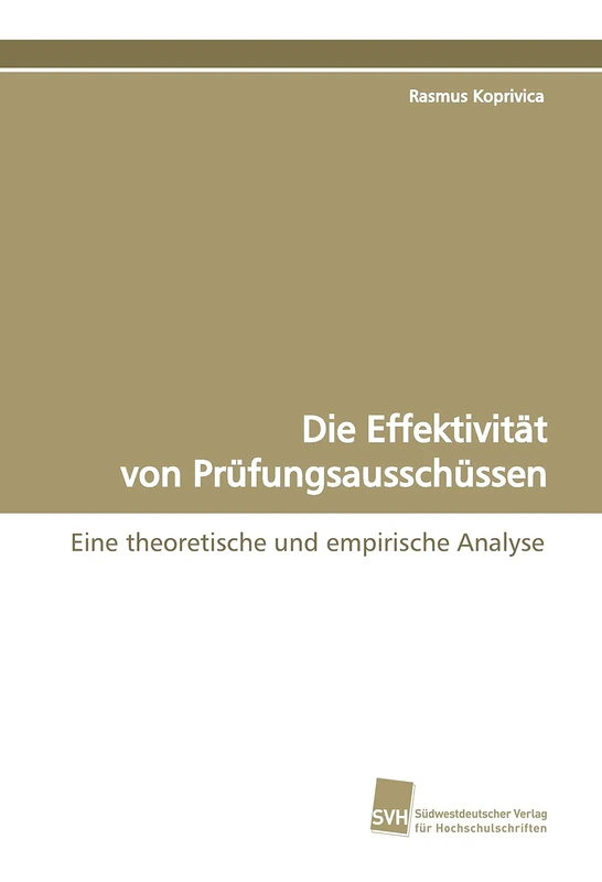 Die Effektivität von Prüfungsausschüssen: Eine theoretische und empirische Analyse - Image 1