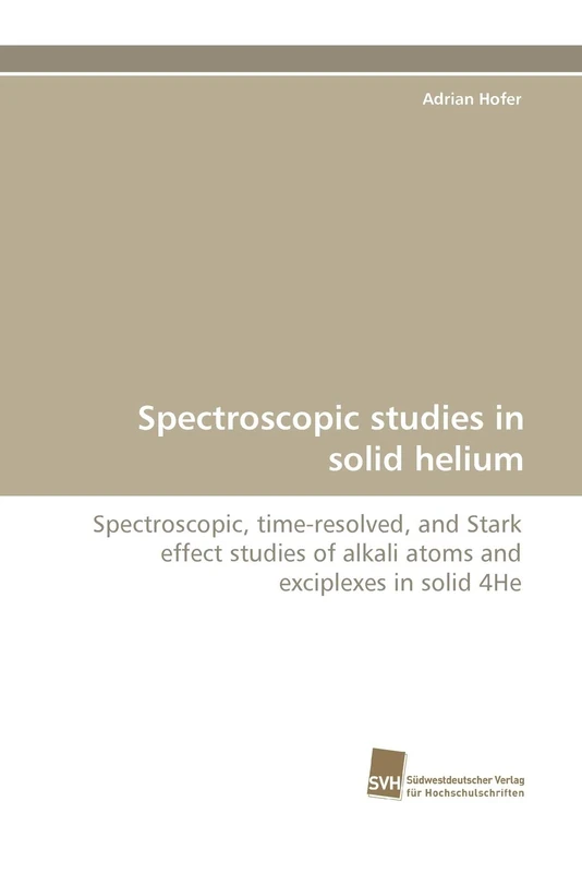 Spectroscopic studies in solid helium: Spectroscopic, time-resolved, and Stark effect studies of alkali atoms and exciplexes in solid 4He