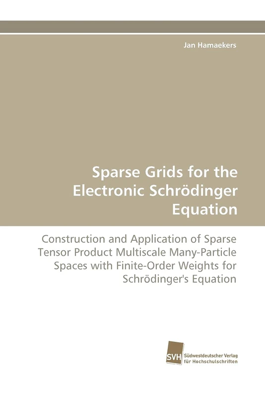 Sparse Grids for the Electronic Schrödinger Equation: Construction and Application of Sparse Tensor Product Multiscale Many-Particle Spaces with Finite-Order Weights for Schrödinger's Equation