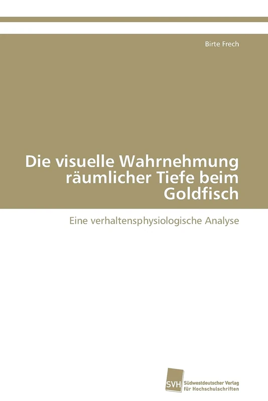 Die visuelle Wahrnehmung räumlicher Tiefe beim Goldfisch: Eine verhaltensphysiologische Analyse - Image 1